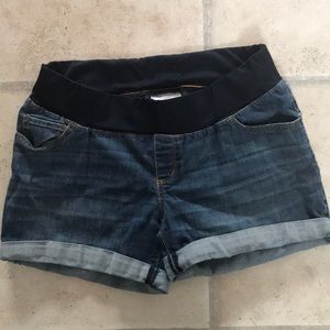 Maternity jean shorts size small